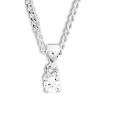 White Gold Diamond pendant - 0.10 carat