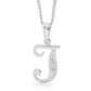 Diamond Set Script Initial J