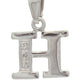 Diamond Set Initial H - White Gold