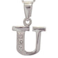 Diamond Set Initial U - White Gold