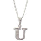 Diamond Set Initial U - White Gold