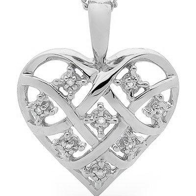 White Gold Diamond Pendant "Dreamweaver"